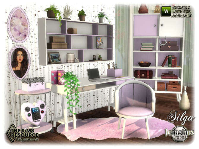 Sims 4 Silga office by jomsims at TSR