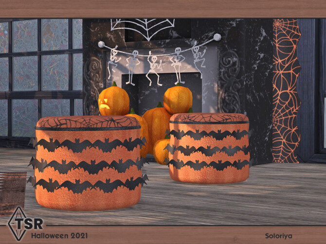 Sims 4 Halloween 2021 Dining Room by soloriya at TSR
