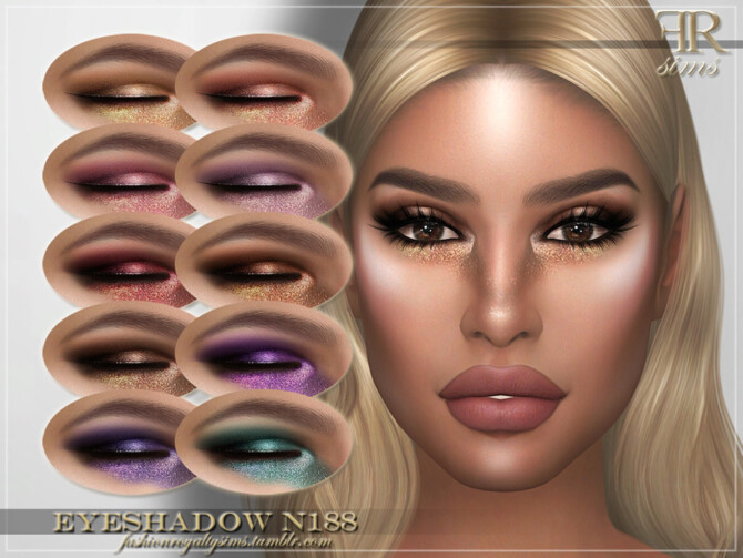 Sims 4 Eyeshadow N188 by FashionRoyaltySims at TSR