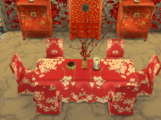 Sims 4 Dining Room Set at Anna Quinn Stories