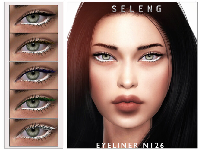 Sims 4 Eyeliner N126 by Seleng at TSR