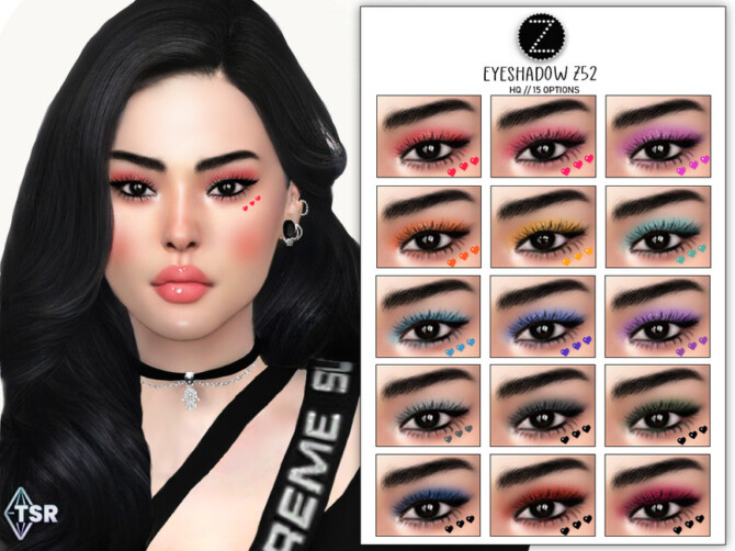 Sims 4 EYESHADOW Z52 by ZENX at TSR