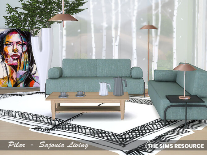 Sims 4 Sajonia Living by Pilar at TSR