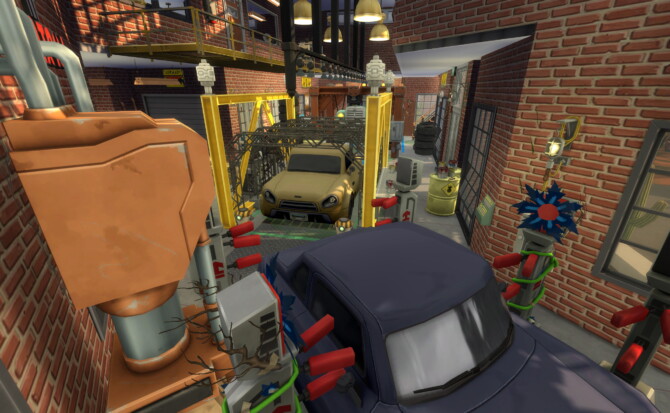 Sims 4 Simford Car Factory by Simooligan at Mod The Sims 4