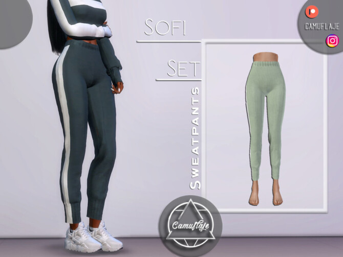 Sims 4 Sofi Set   Sweatpants by Camuflaje at TSR