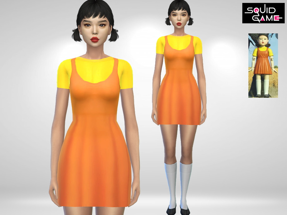 Doll dress from Squid Game series Custom Content Download! 