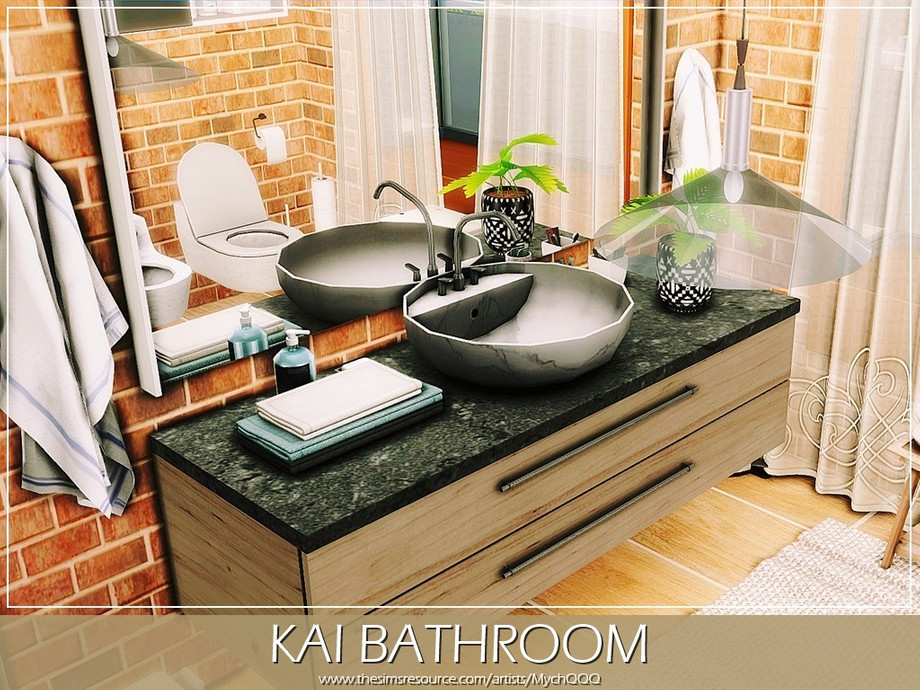 Kai Bathroom by MychQQQ at TSR » Sims 4 Updates