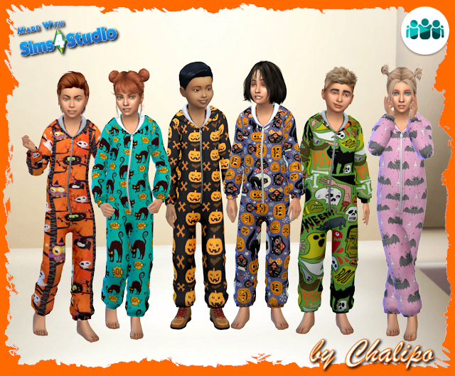 Sims 4 Halloween clothes by Chalipo at All 4 Sims