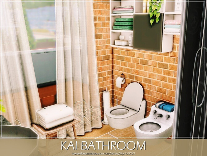 Sims 4 Kai Bathroom by MychQQQ at TSR