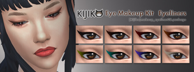 Sims 4 Eye Makeup Kit at Kijiko