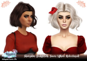 LeahLillith Snow White Hair Retexture at Shimydim Sims