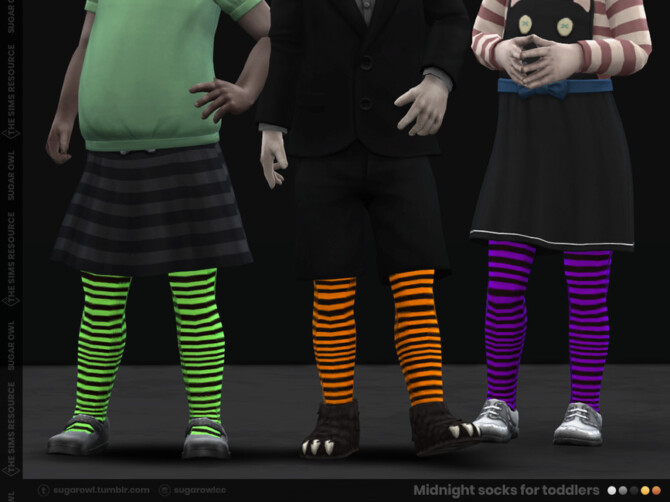 Sims 4 Midnight socks for toddlers by sugar owl at TSR