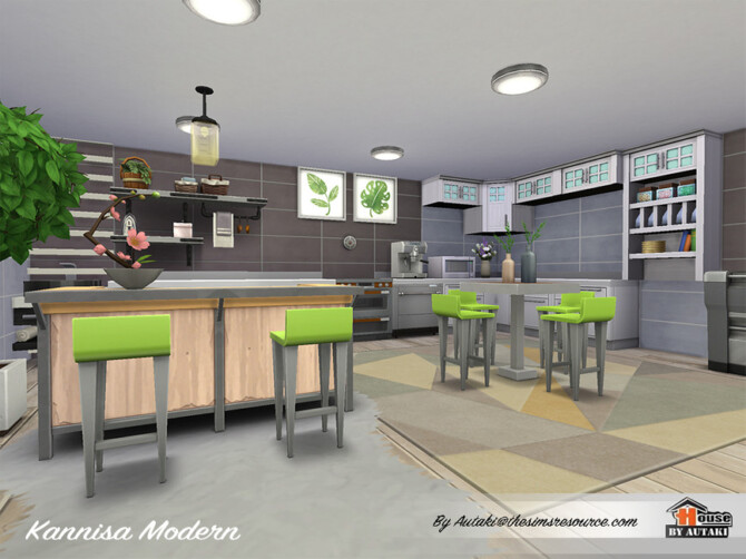 Sims 4 Kannisa Modern House by autaki at TSR