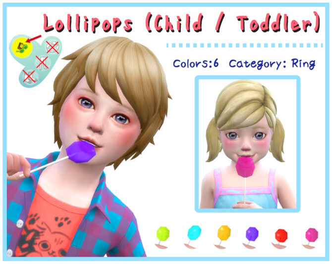 Sims 4 Lollipops [Child & Toddler] at A luckyday