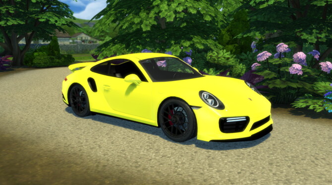 Sims 4 2017 Porsche 911 Turbo S at Modern Crafter CC