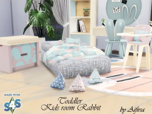 Sims 4 Rabbit kidsroom toddler at Aifirsa