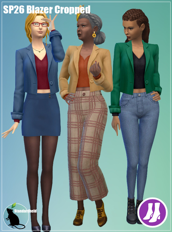 Sims 4 SP26 Blazer Cropped at Standardheld