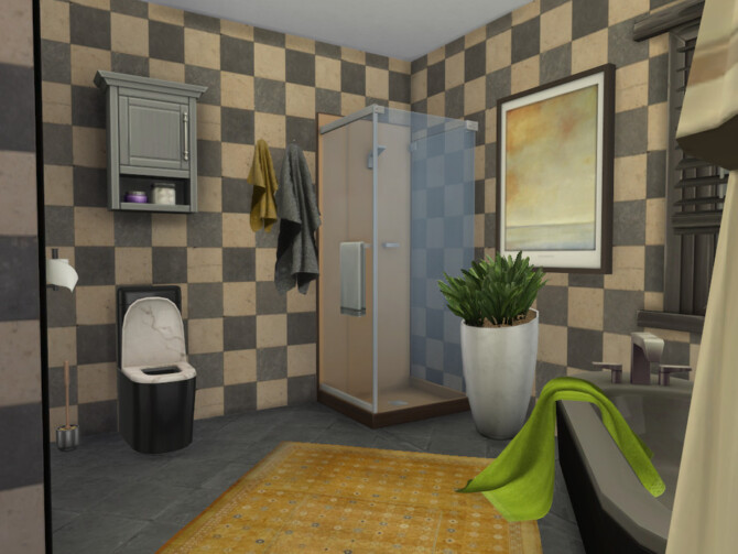 Sims 4 Pumpkin Purple Bath by fredbrenny at TSR