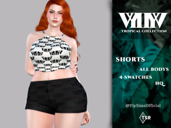 Sims 4 Shorts   Tropical Collection by Viy Sims at TSR