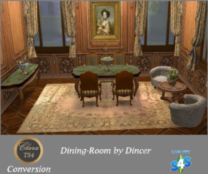 Dining room & garden deco by Clara at All 4 Sims