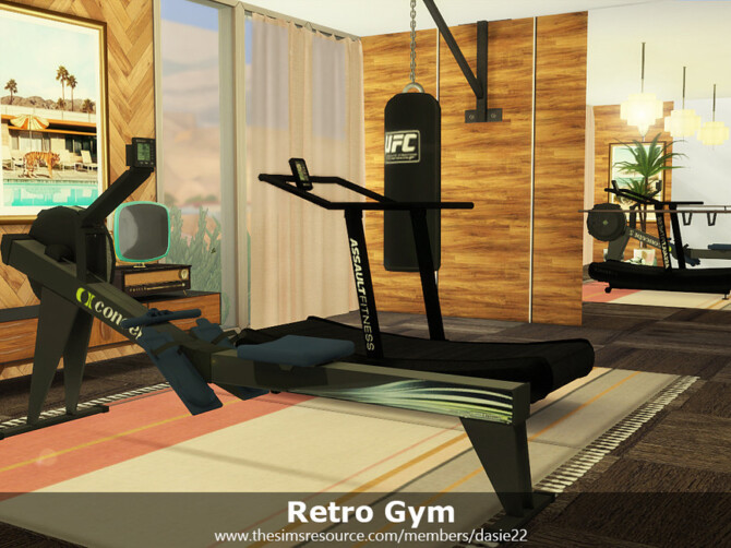 Sims 4 Retro Gym by dasie2 at TSR