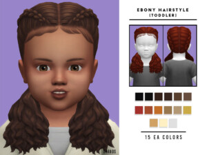 Ebony Hairstyle Toddler by OranosTR at TSR