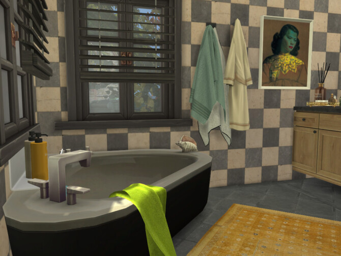 Sims 4 Pumpkin Purple Bath by fredbrenny at TSR