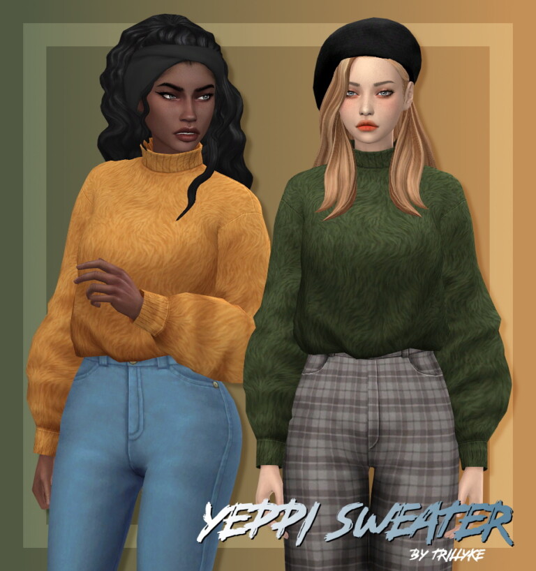 Yeppi Sweater at Trillyke » Sims 4 Updates