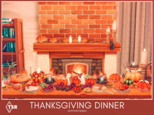 Thanksgiving Dinner Room by Summerr Plays at TSR