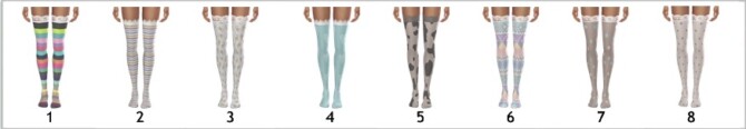 Sims 4 GP04 PATTERNED STOCKINGS at Sims4Sue