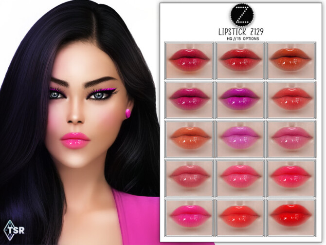 Sims 4 LIPSTICK Z129 by ZENX at TSR