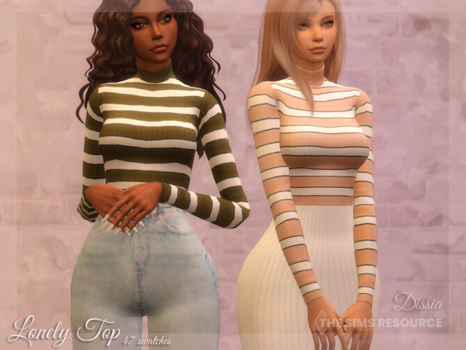 Sims 4 Lonely Top by Dissia at TSR