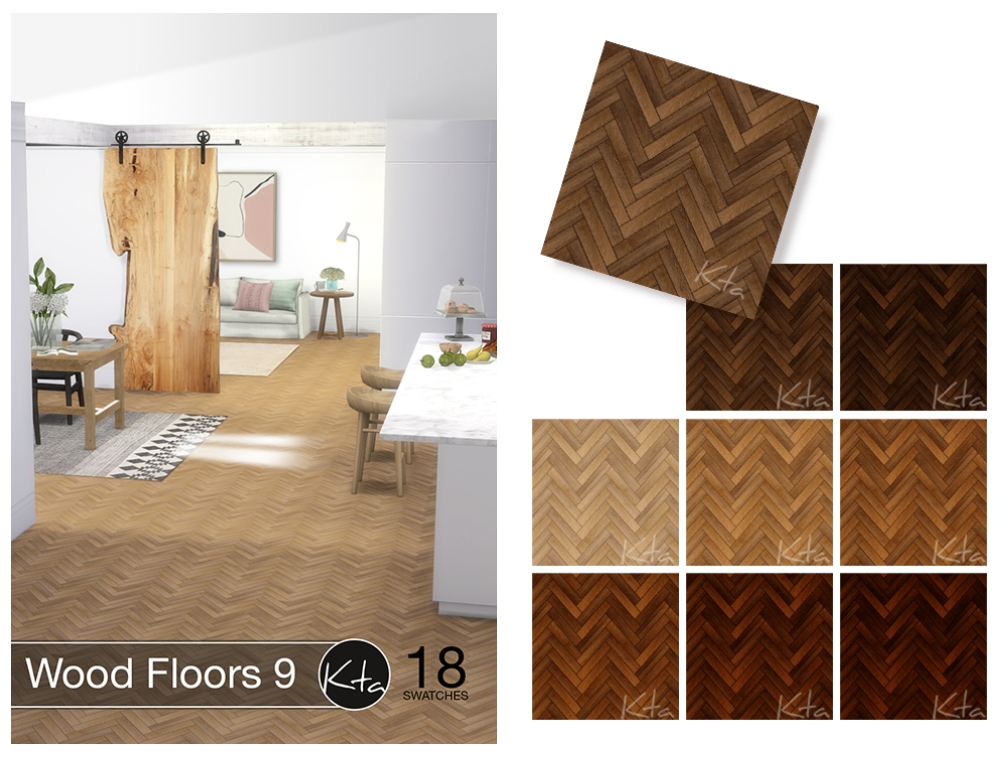 Wood Floors 9 at Ktasims » Sims 4 Updates