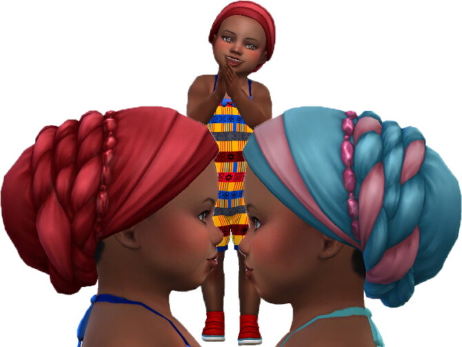 Sims 4 Wrap mid twist toddlers by TrudieOpp at TSR