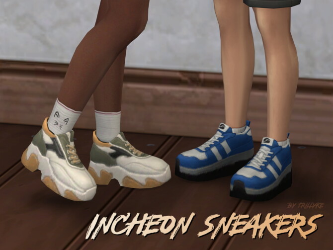Sims 4 Incheon Sneakers Revamp at Trillyke
