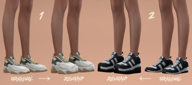 Sims 4 Incheon Sneakers Revamp at Trillyke