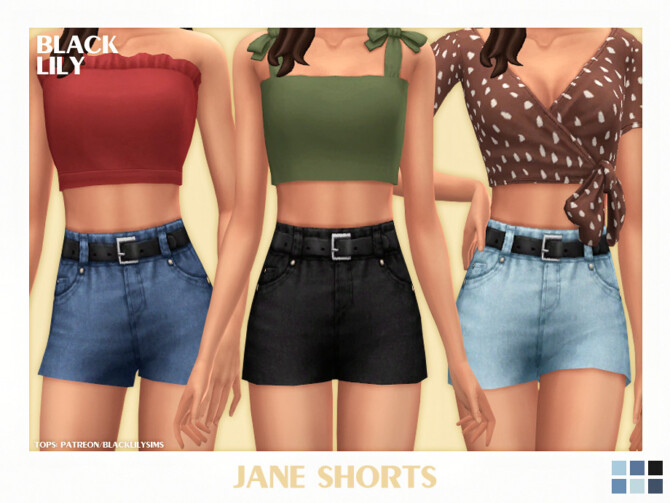 Sims 4 Jane Shorts by Black Lily at TSR