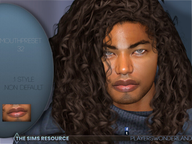 Sims 4 Mouthpreset N32 by PlayersWonderland at TSR