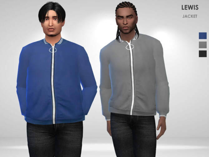 Sims 4 Lewis Jacket by Puresim at TSR