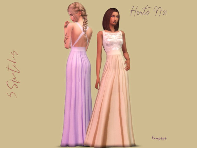 Sims 4 Embellished Dress   MDR09 by laupipi at TSR