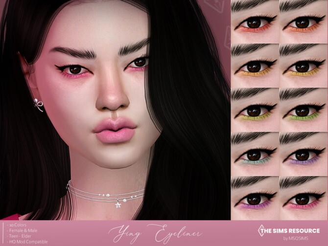 Sims 4 Ying Eyeliner by MSQSIMS at TSR