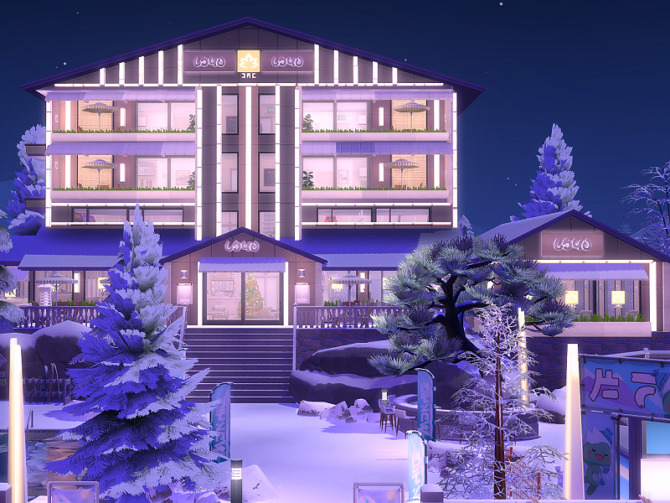 Sims 4 Ski Resort Hotel by Flubs79 at TSR