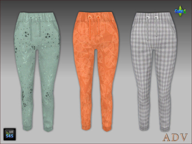 Sims 4 6 sleeping pants with matching tops at Arte Della Vita
