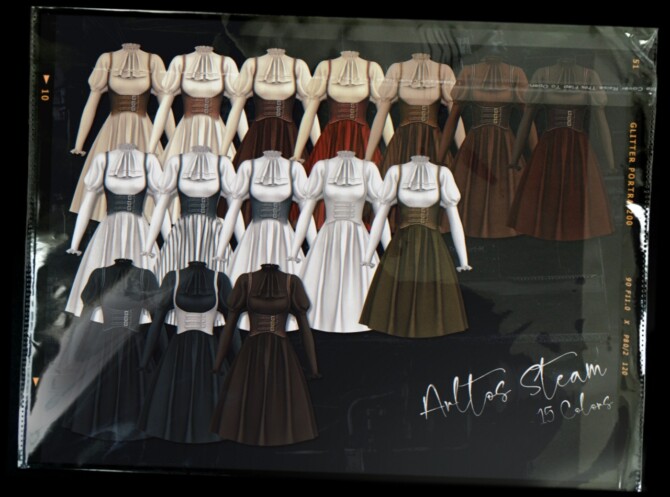 Sims 4 Steam dress at Arltos