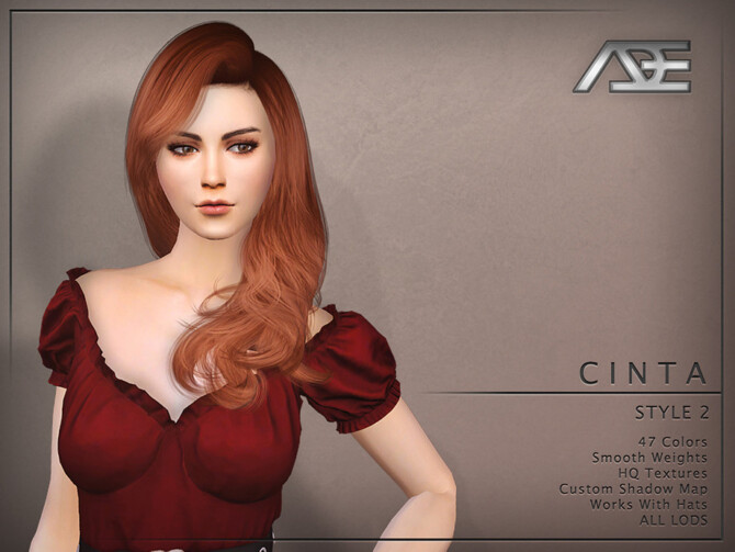 Sims 4 Cinta Style 2 (Hairstyle) by Ade Darma at TSR