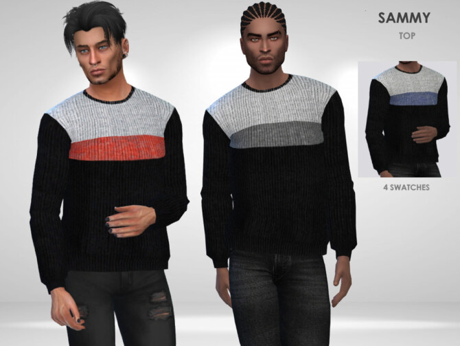 Sims 4 Sammy Top by Puresim at TSR