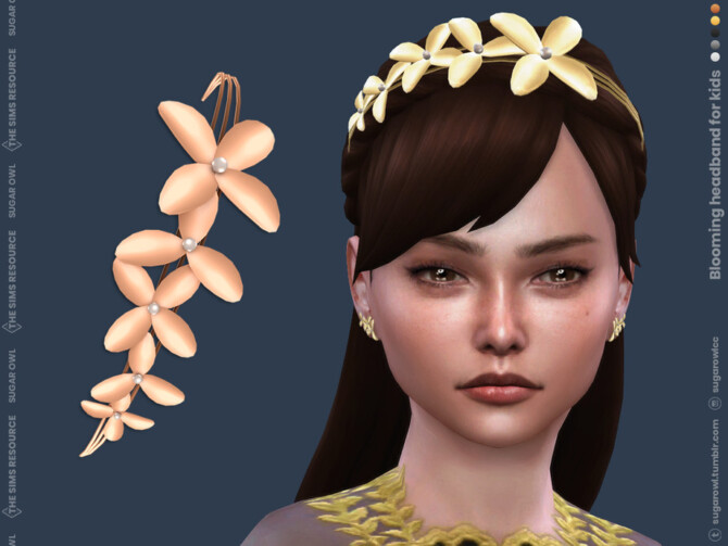 Sims 4 Blooming headband by sugar owl at TSR