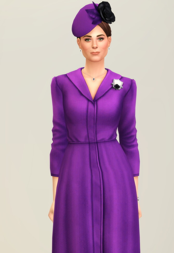 Sims 4 Duchess of Dress XIII (30 colors) at Rusty Nail