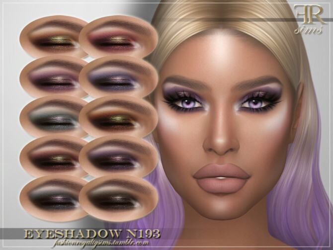 Sims 4 Eyeshadow N193 by FashionRoyaltySims at TSR