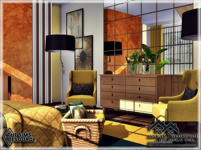 Sims 4 ASKAR   Bedroom by marychabb at TSR